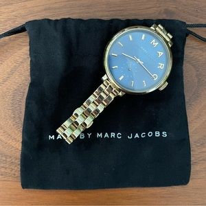 Marc by Marc Jacobs Sally Quartz Blue Dial Gold Watch